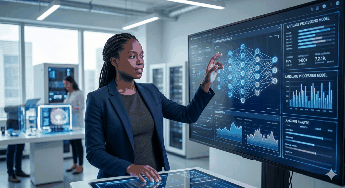 AI visibility diagnostic dashboard showing buyer signals and performance dimensions